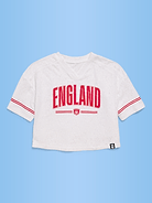 Image number 2 showing, FIFA World Cup 26™ England Boxy Lace V-Neck T-Shirt for Girls