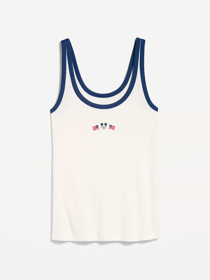 Image number 5 showing, Old Navy x Disney Mickey Mouse Ribbed Scoop-Neck Tank Top for Women