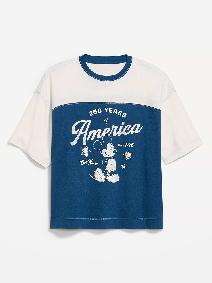 Image number 5 showing, Old Navy x Disney Mickey Mouse Football-Style T-Shirt for Women