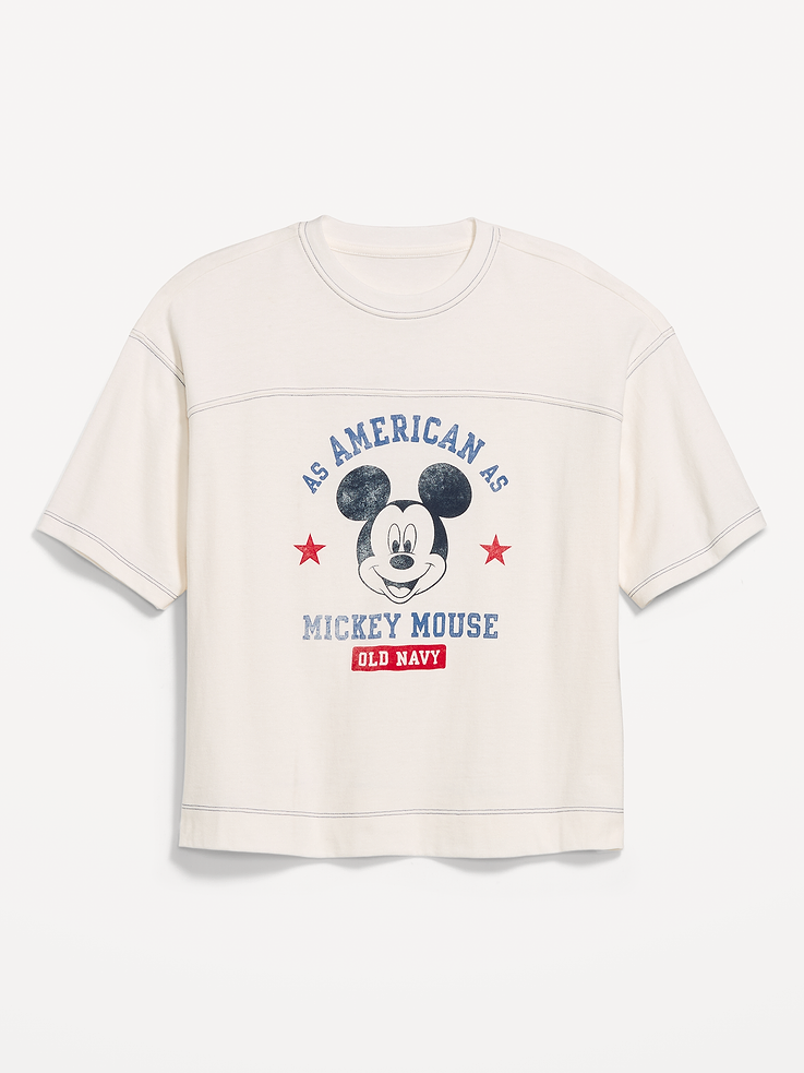 Image number 5 showing, Old Navy x Disney Mickey Mouse Football-Style T-Shirt for Women