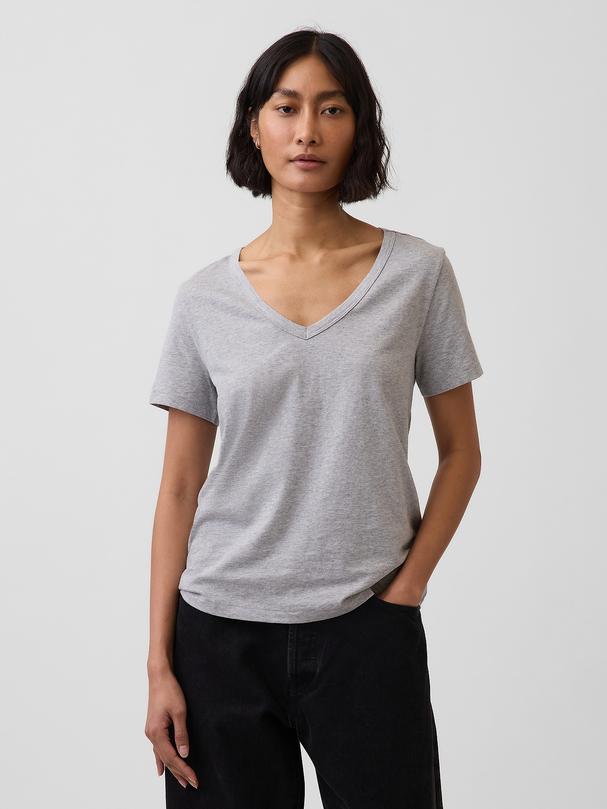 Organic Cotton VintageSoft V-Neck T-Shirt | Gap