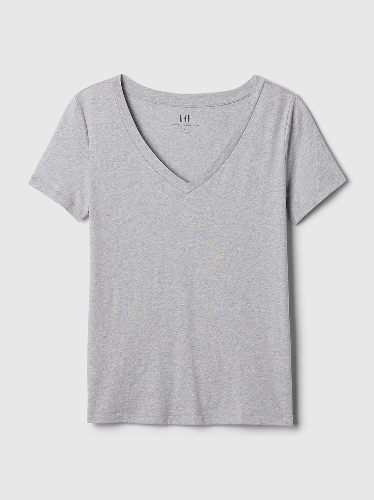 Image number 5 showing, Organic Cotton VintageSoft V-Neck T-Shirt