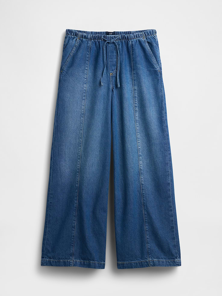 Image number 6 showing, Mid Rise UltraSoft Easy Seamed Baggy Jeans