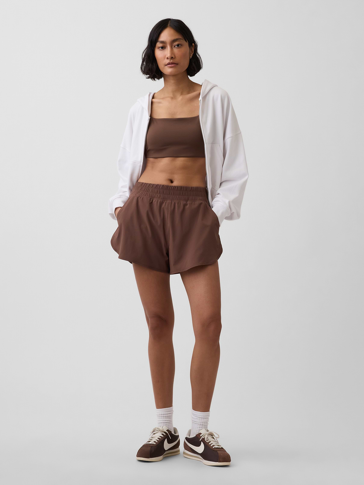 Image number 1 showing, GapFit Tech High Rise Running Shorts