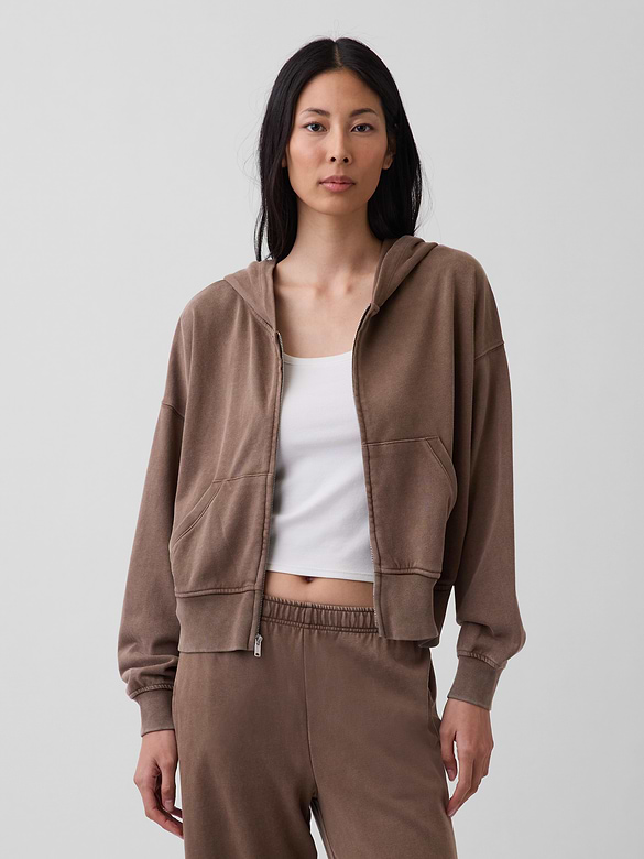 VintageSoft Terry Zip Hoodie