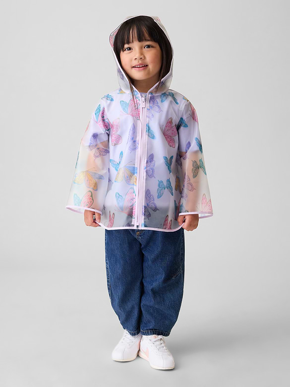 Baby & Toddler Butterfly Rain Jacket