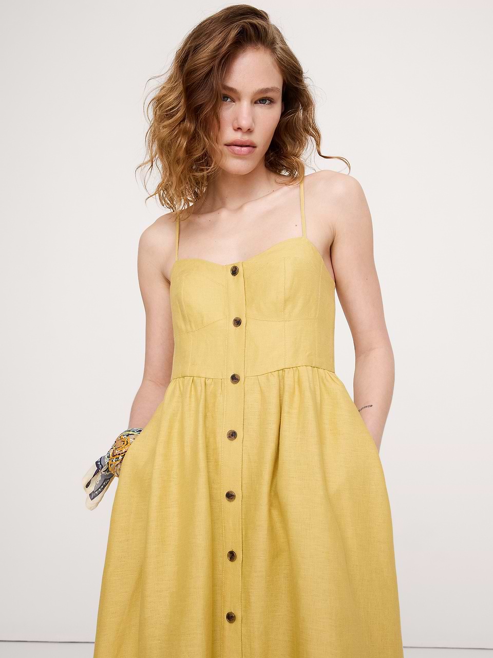 linen corset dress Isla The fabric has a lovely texture to it Sweetheart Corset Linen Dress