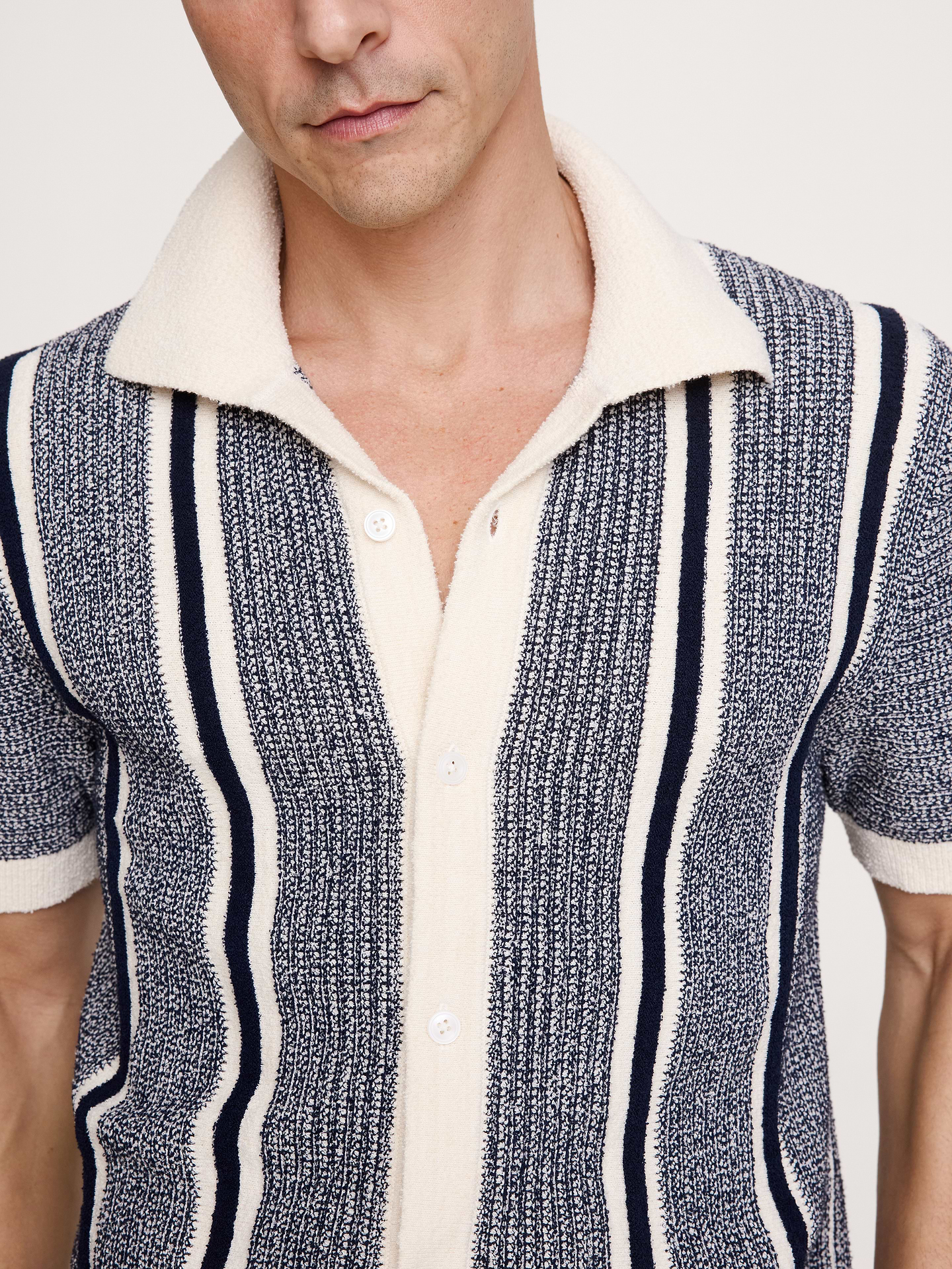 Image number 2 showing, Textured Stripe Sweater Polo