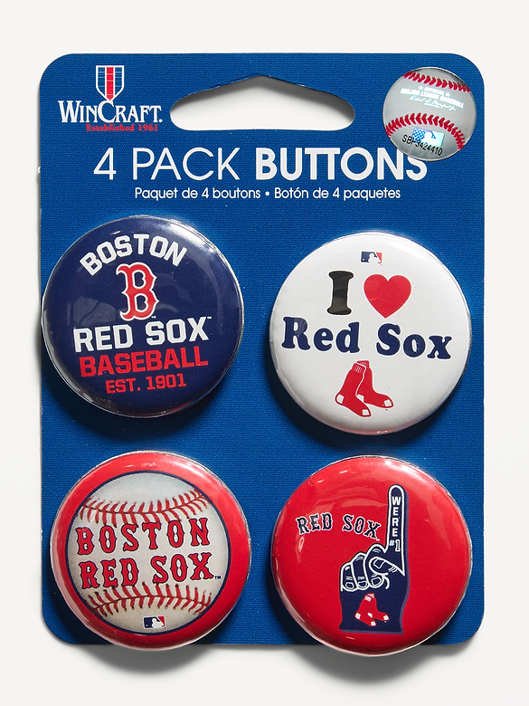 WinCraft® Boston Red Sox 4-Pack Buttons