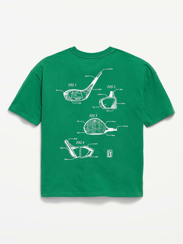 PGA TOUR™ Oversized Gender-Neutral Graphic T-Shirt for Kids