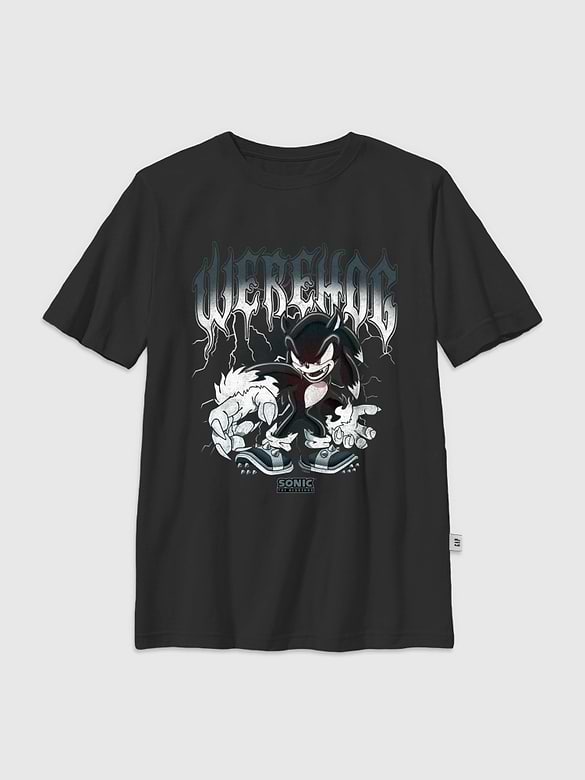 Kids Sonic The Hedgehog Metal Graphic T-Shirt