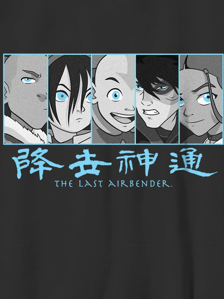 Image 3 of 3, Kids Avatar the Last Airbender Panel Group Graphic T-Shirt