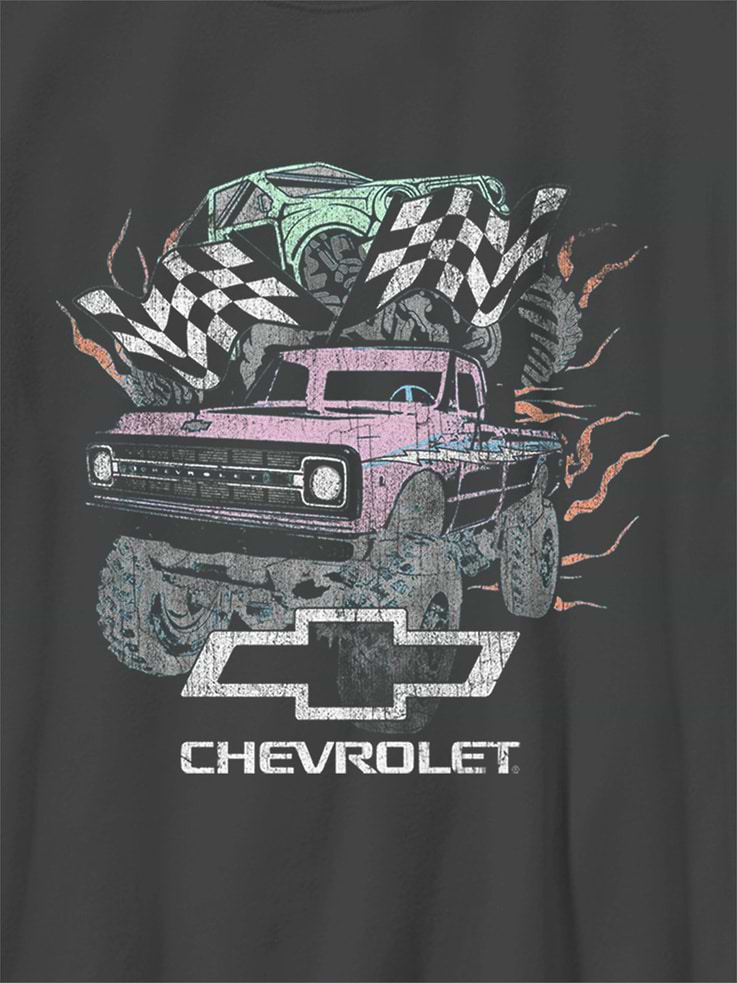 Image number 3 showing, Kids General Motors Pastel Trucks Oversized Graphic T-Shirt