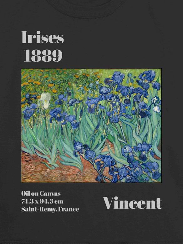 Kids Van Gogh Irises Graphic T-Shirt