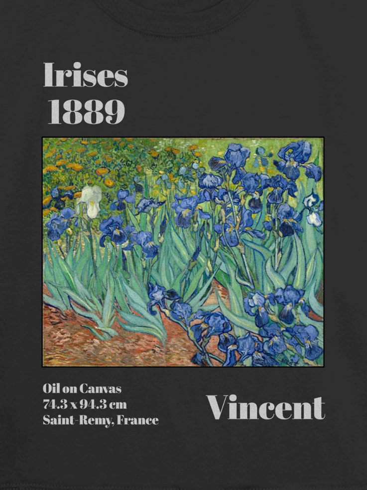 Image 3 of 3, Kids Van Gogh Irises Graphic T-Shirt
