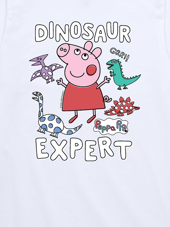 Toddler Peppa Pig Dinosaur Expert Short Sleeve Graphic T-Shirt