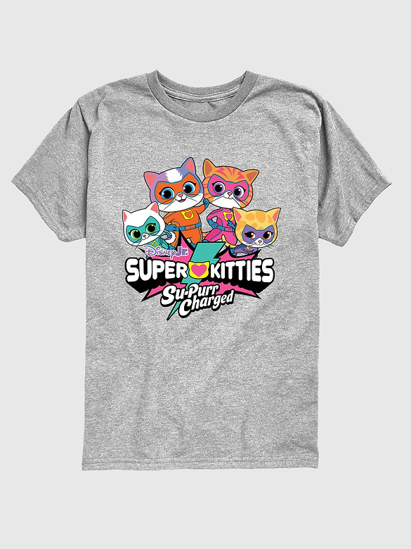 Toddler Super Kitties Logo Short Sleeve Graphic T-Shirt
