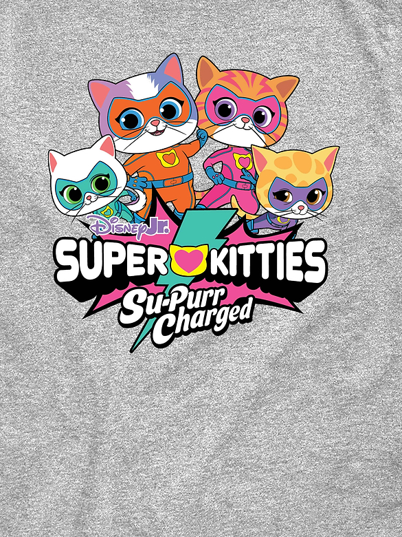 Toddler Super Kitties Logo Short Sleeve Graphic T-Shirt