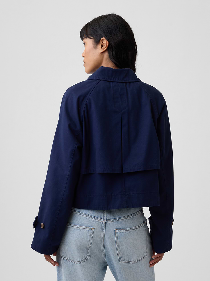 Image 2 of 5, Relaxed Cropped Trench Coat