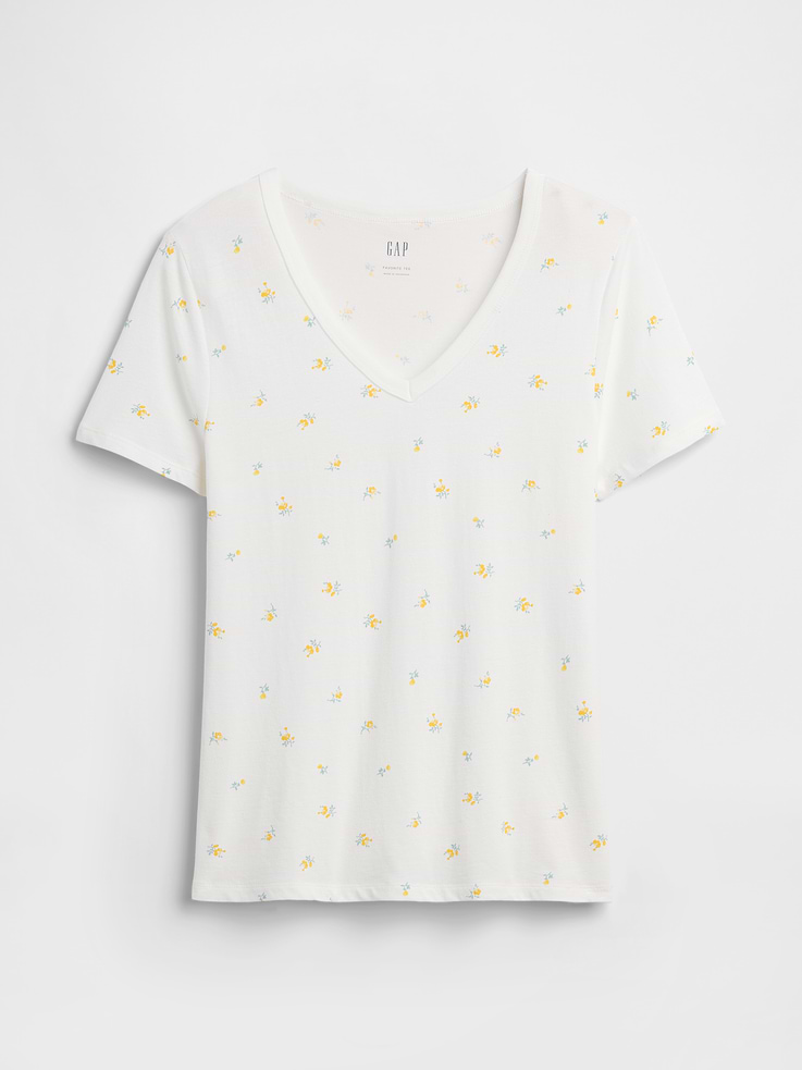 Image number 5 showing, Favorite Print V-Neck T-Shirt