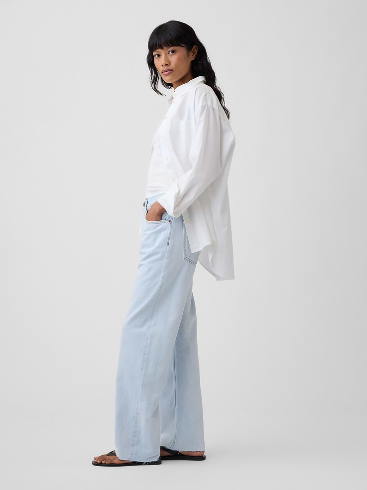 Image number 3 showing, Low Slung Relaxed Straight Jeans