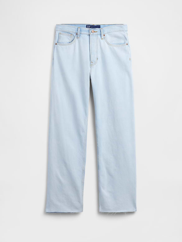 Low Slung Relaxed Straight Jeans
