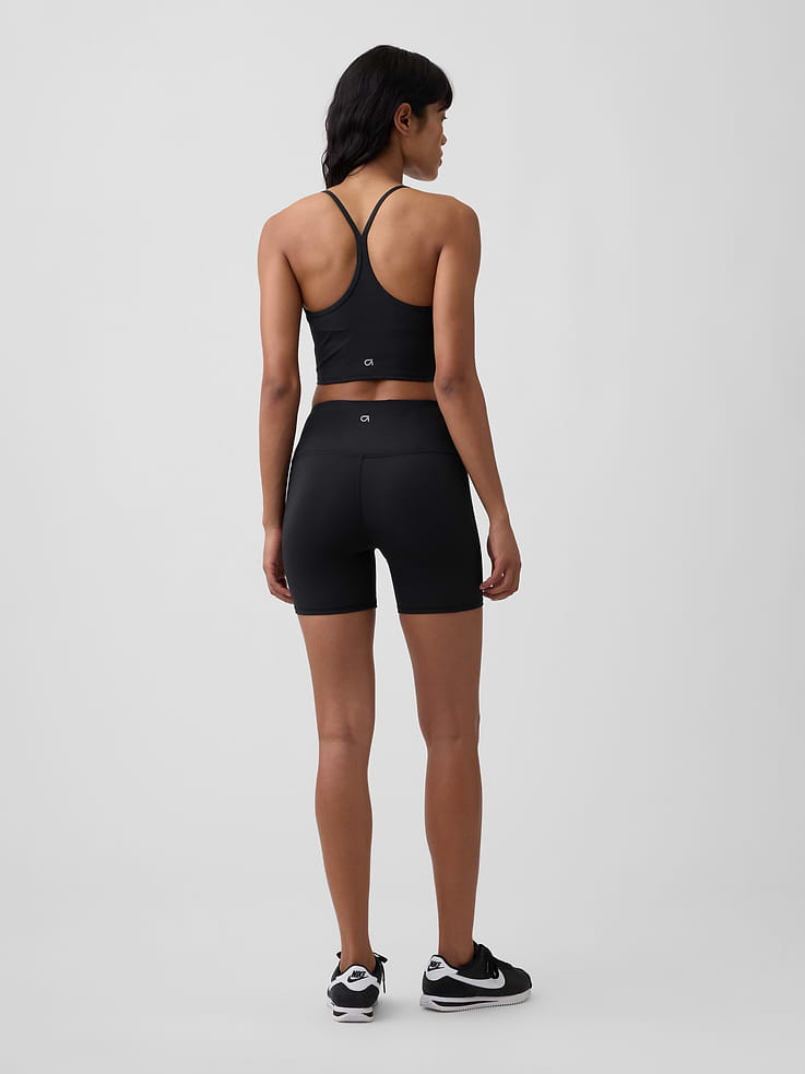Image number 2 showing, GapFit Studio Recycled 5" High Rise Bike Shorts