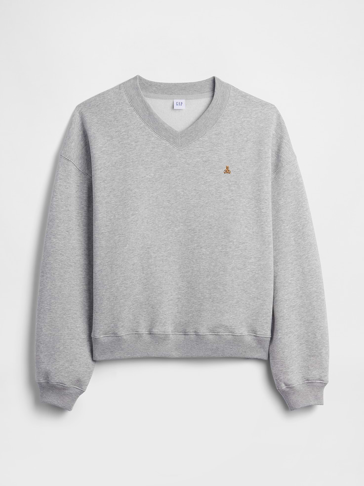 Image number 5 showing, Oversized Brannan Bear Wedge V-Neck Sweatshirt