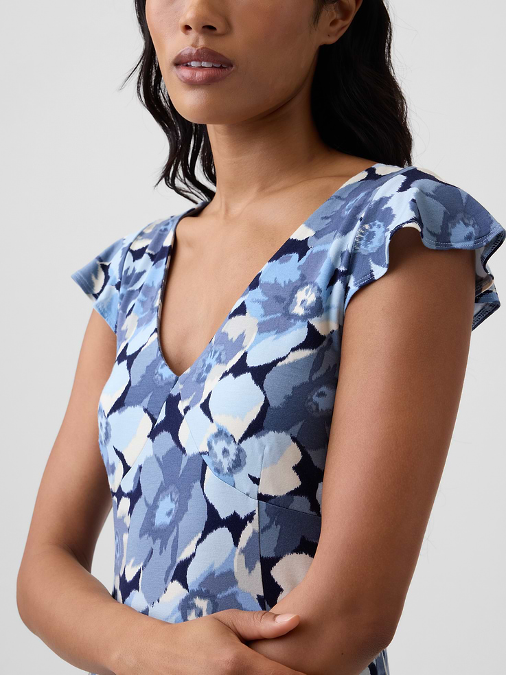 Image number 3 showing, V-Neck Mini Dress