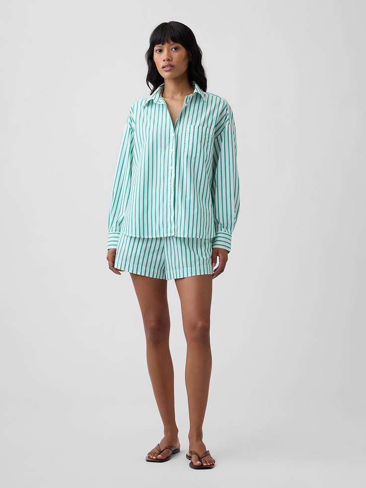 Image number 3 showing, Oversized Shirt in Poplin
