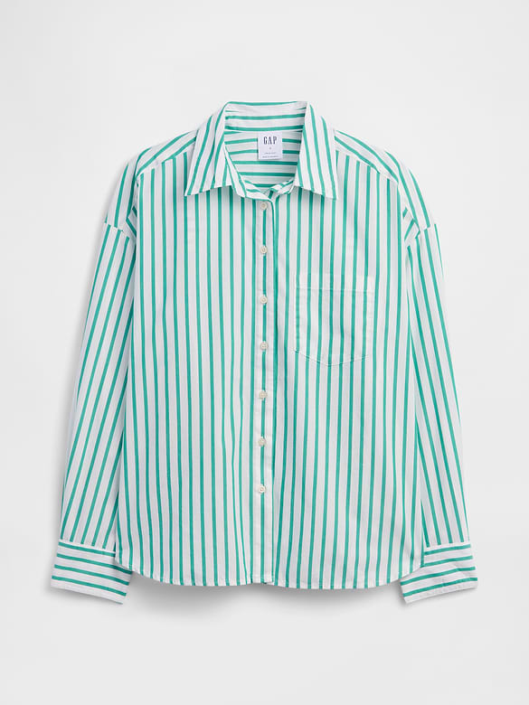 Oversized Shirt in Poplin