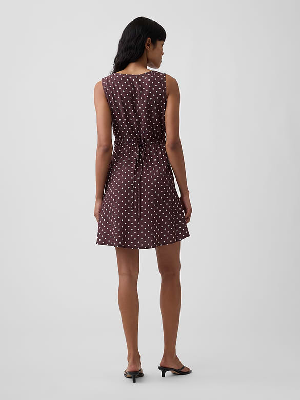 Sleeveless V-Neck Mini Dress