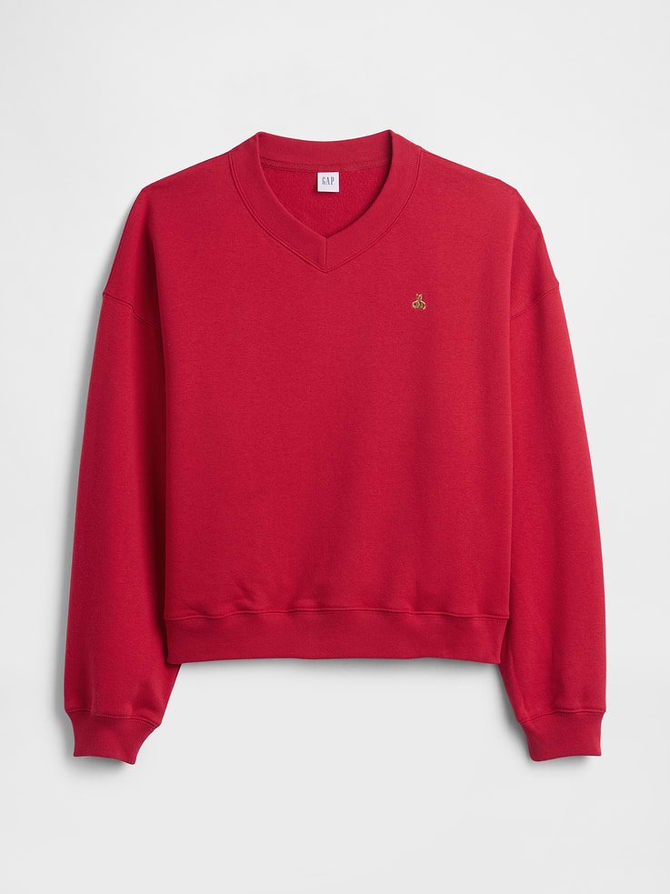 Image number 5 showing, Oversized Brannan Bear Wedge V-Neck Sweatshirt