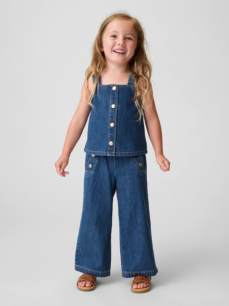 Image number 1 showing, Baby & Toddler Denim Shell Tank Top
