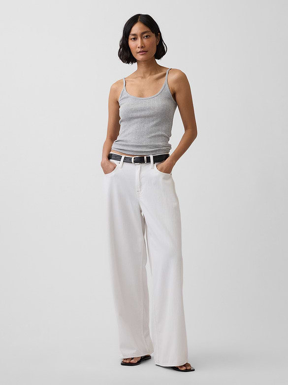 Pointelle Crop Cami