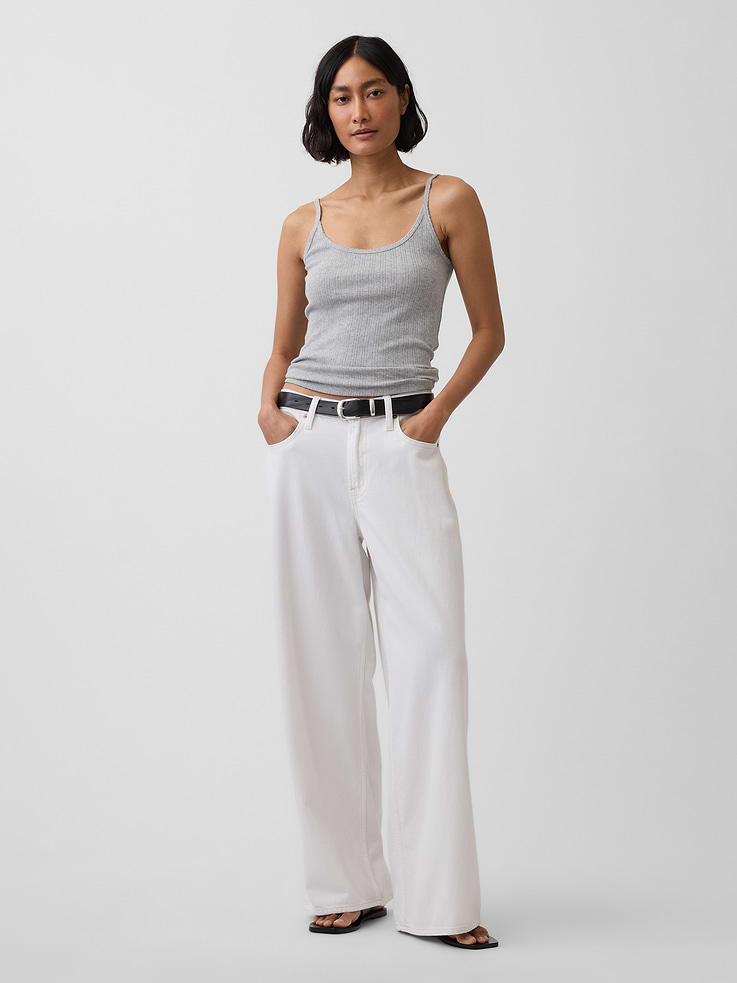 Image number 2 showing, Pointelle Crop Cami