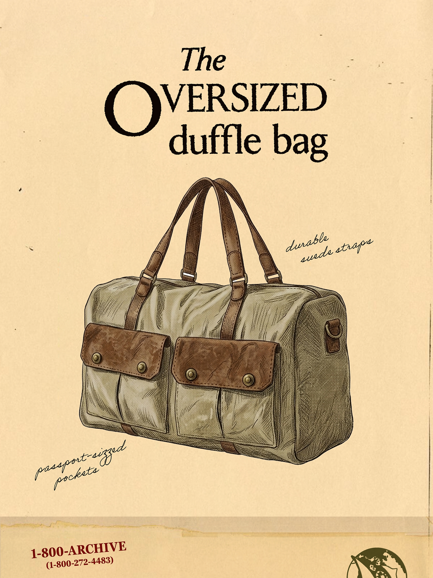 Image number 7 showing, Archive Reissue Oversized Duffel Bag