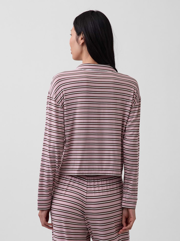 Image number 3 showing, SoftMade Modal Crop PJ Top