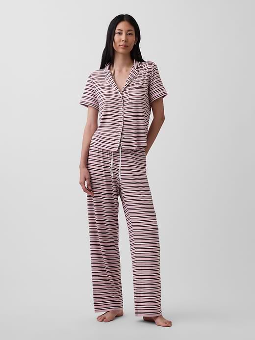 SoftMade Modal PJ Pants - Bold pink stripe by Gap