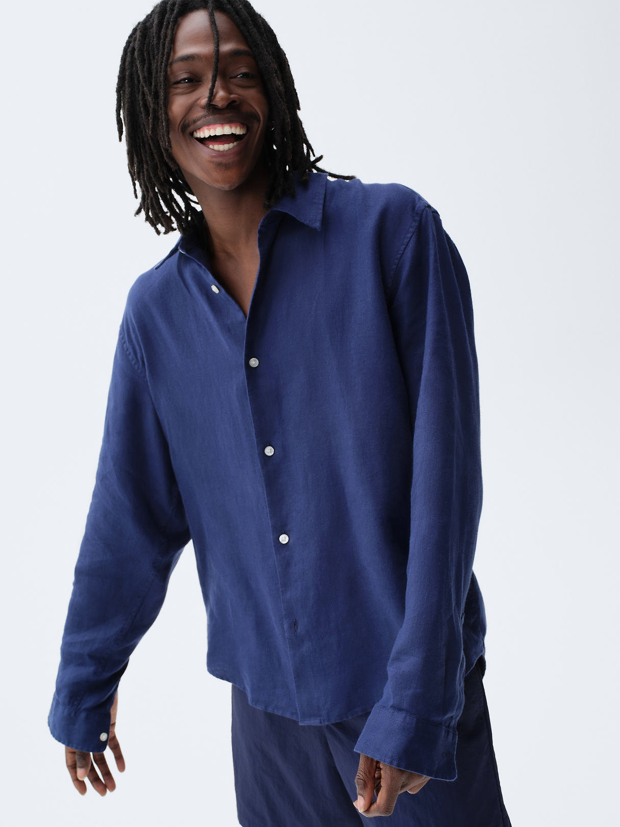 100% Linen Relaxed Shirt | Gap