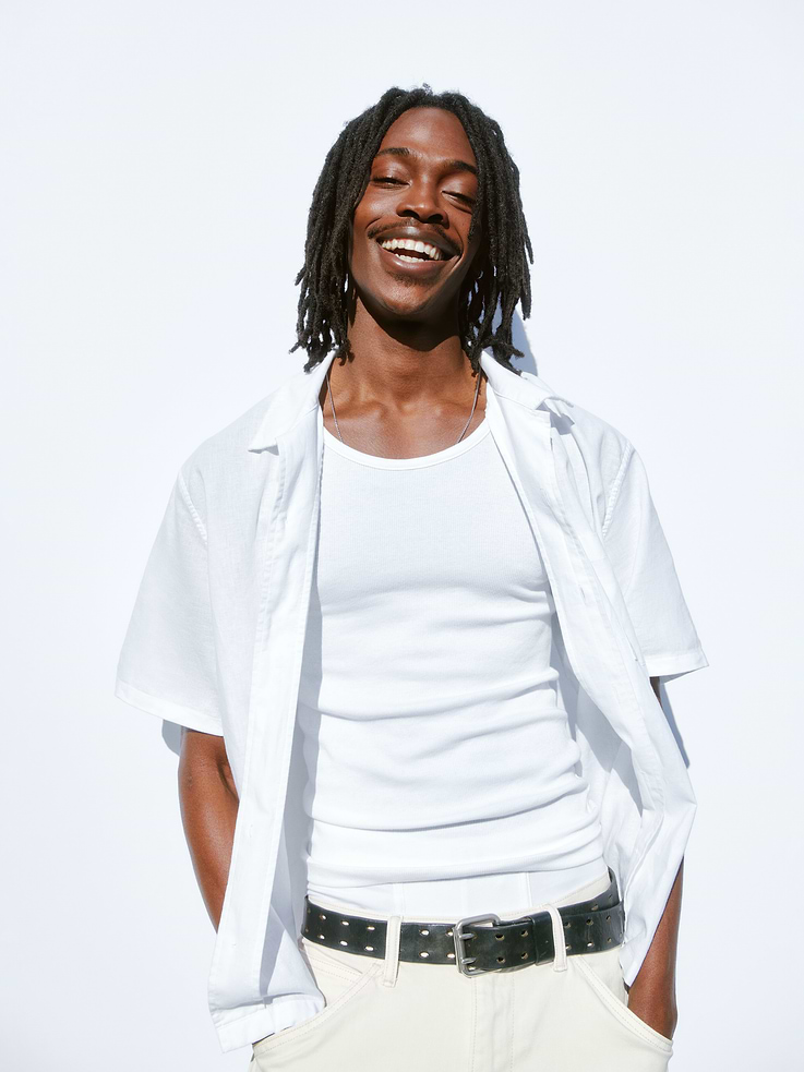 Image number 6 showing, Dobby Relaxed Straight-Hem Shirt
