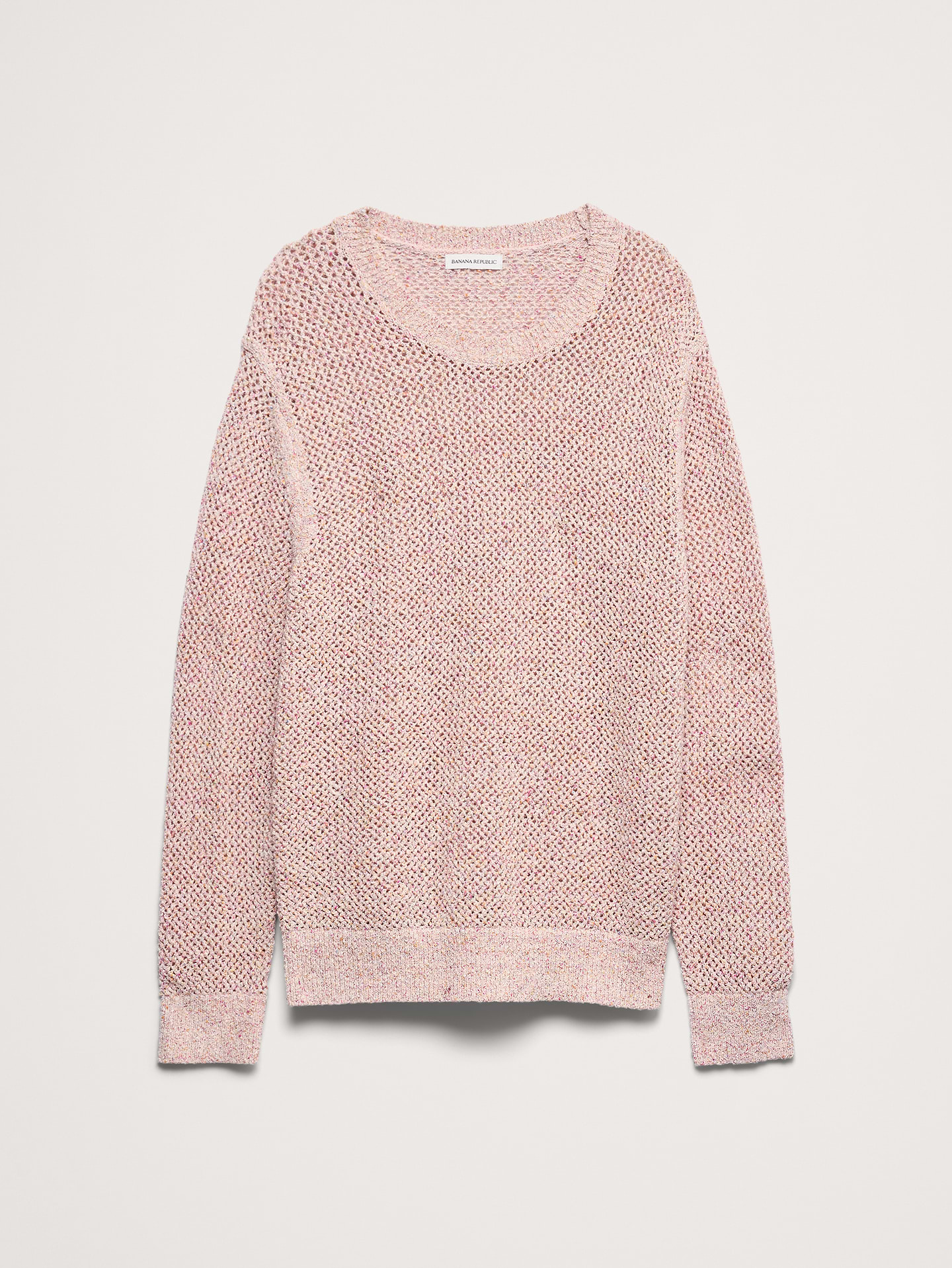 Image number 5 showing, Textured Mesh Crew-Neck Sweater