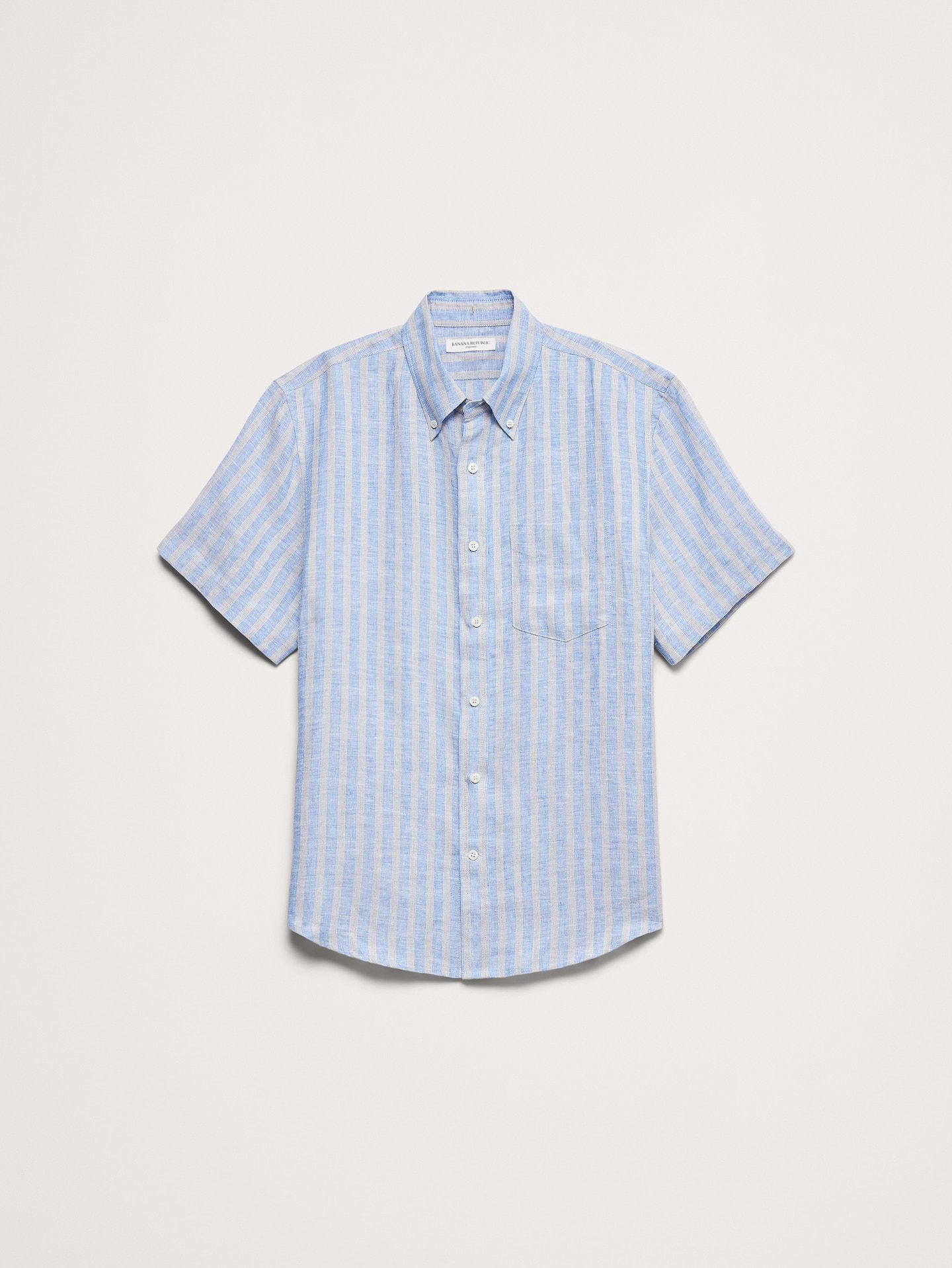 Image number 7 showing, Standard-Fit Linen Short-Sleeve Shirt