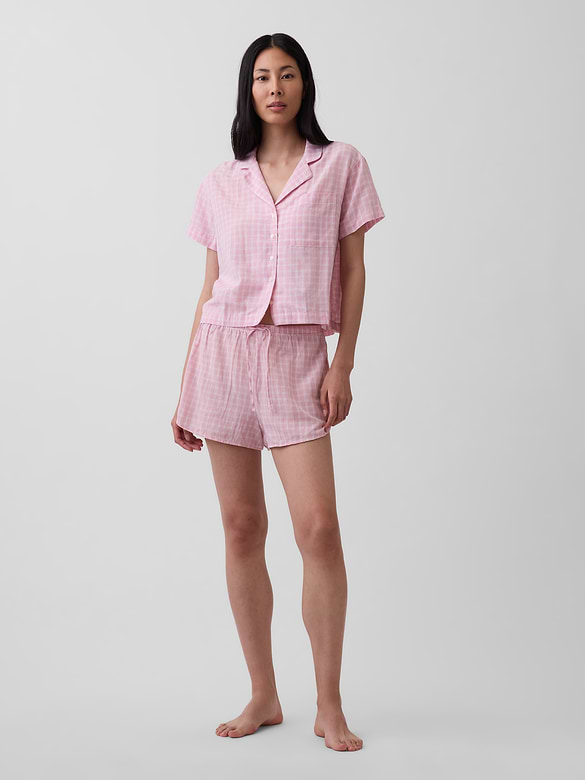 Crinkle Gauze PJ Shorts