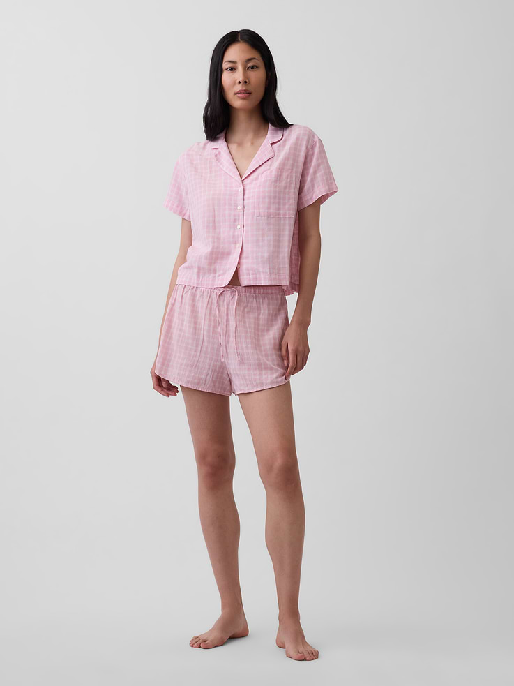 Image number 1 showing, Crinkle Gauze PJ Shorts