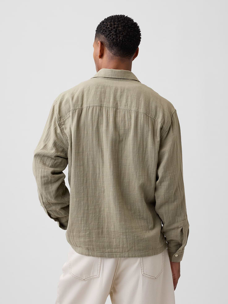 Image number 2 showing, Gauze Shirt in Boxy Fit