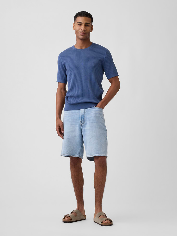 Image number 3 showing, Ribbed Crewneck Sweater T-Shirt