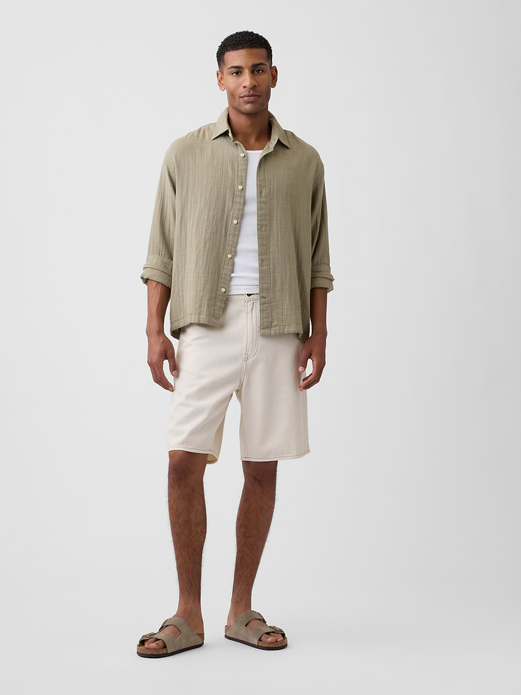 Image number 3 showing, Gauze Shirt in Boxy Fit