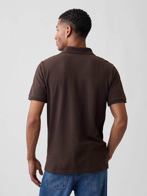 Colorblock Stretch Pique Polo Shirt