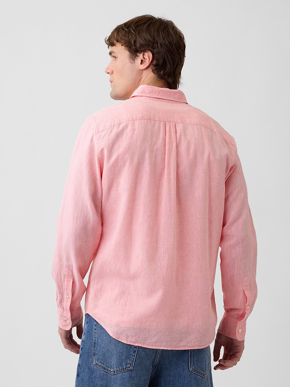 Linen-Blend Shirt in Standard Fit